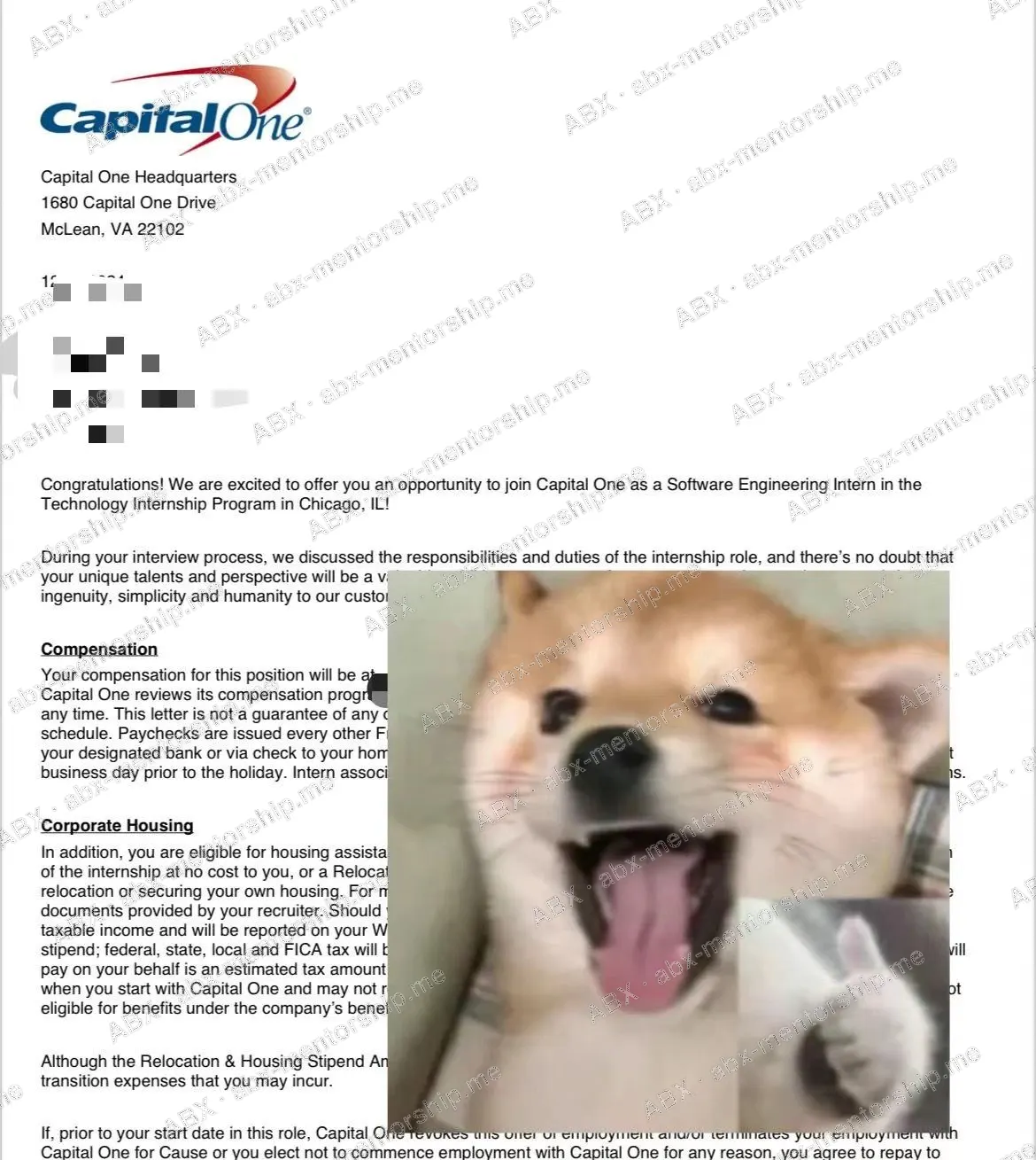Real student screenshot