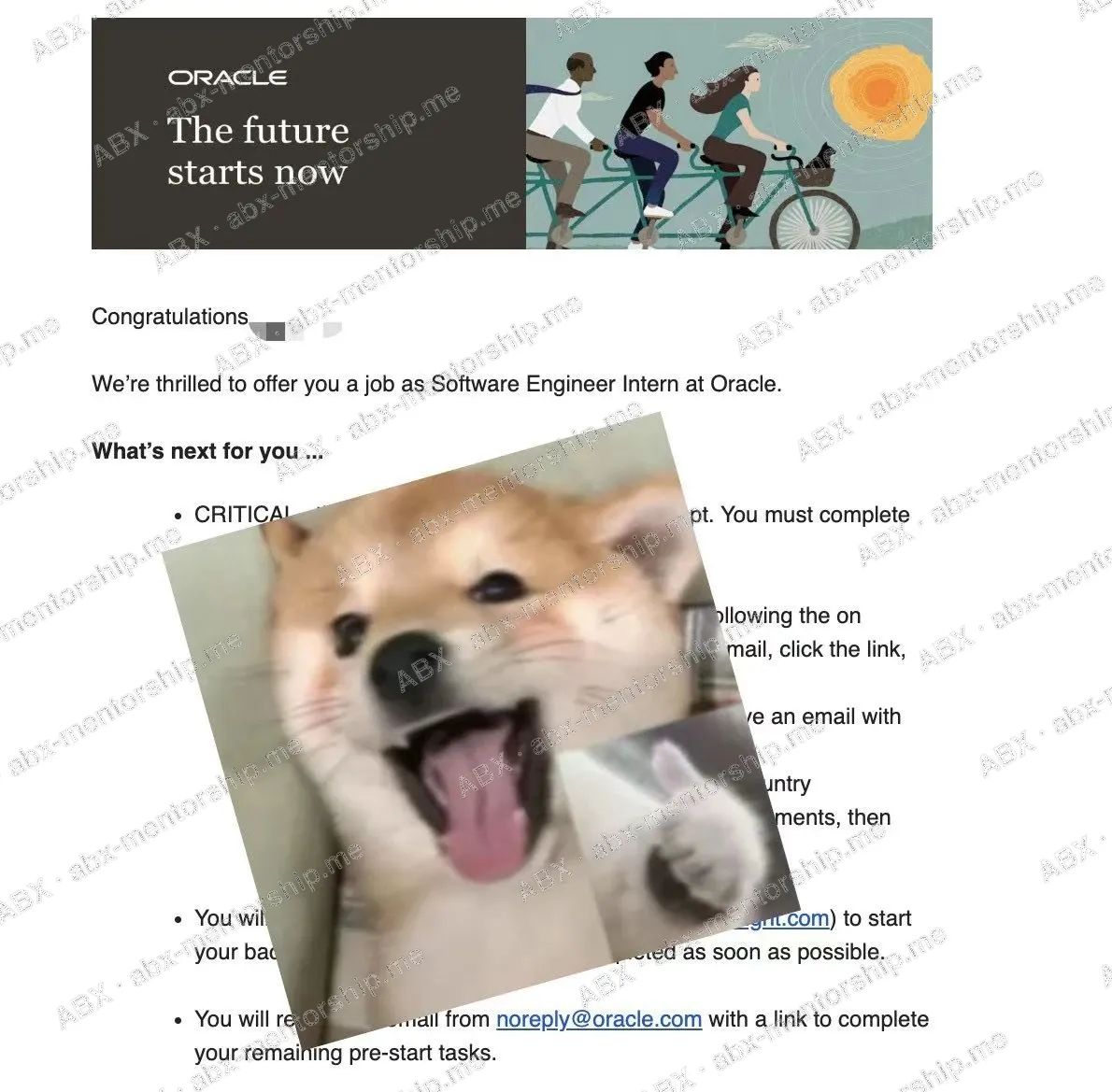 Real student screenshot