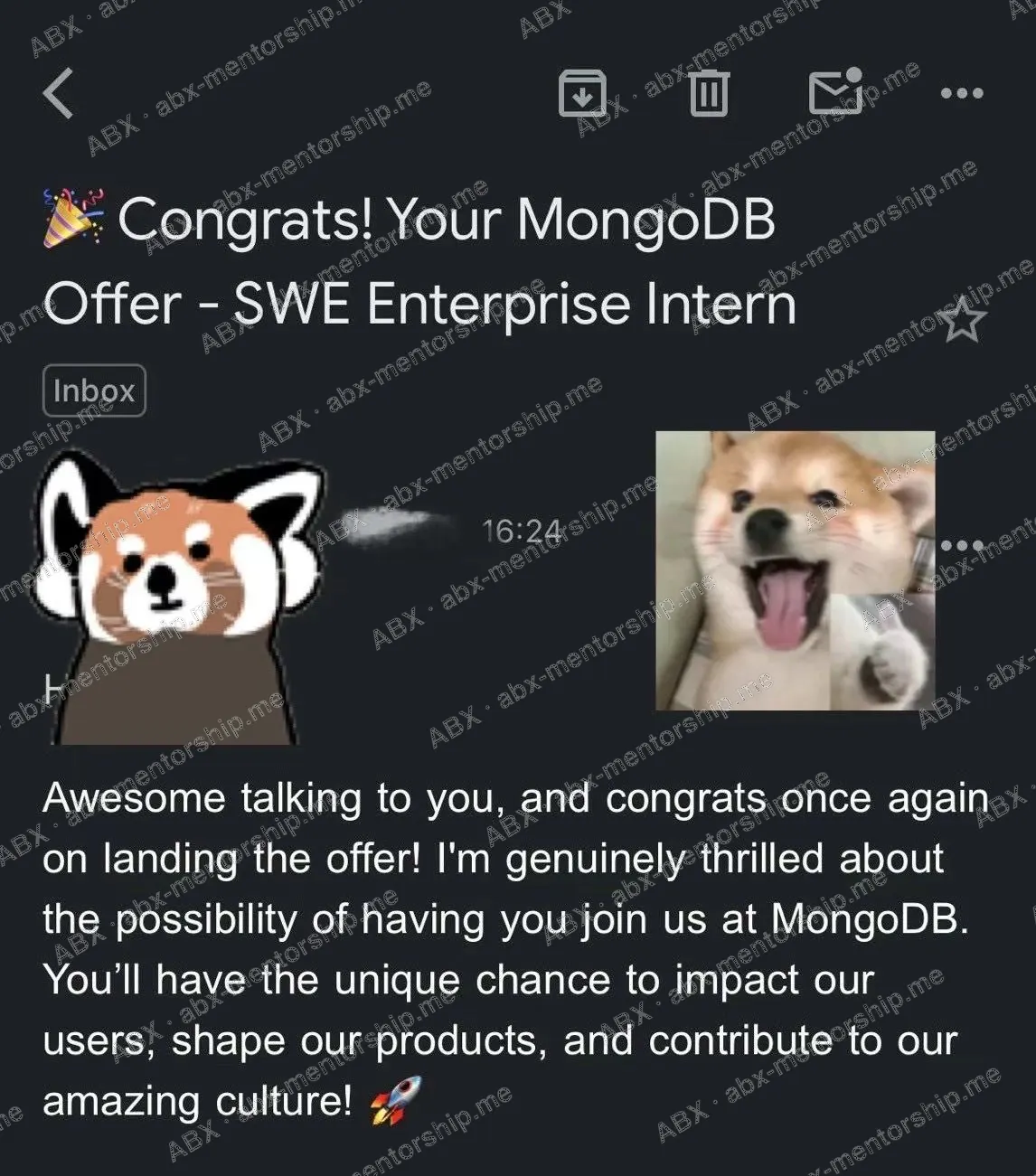 Real student screenshot