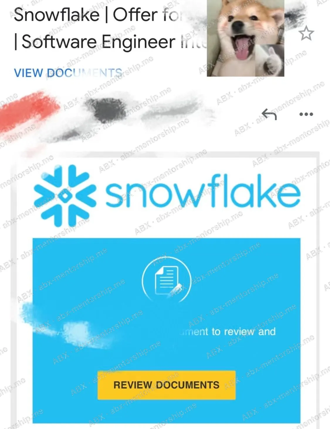 Real student screenshot