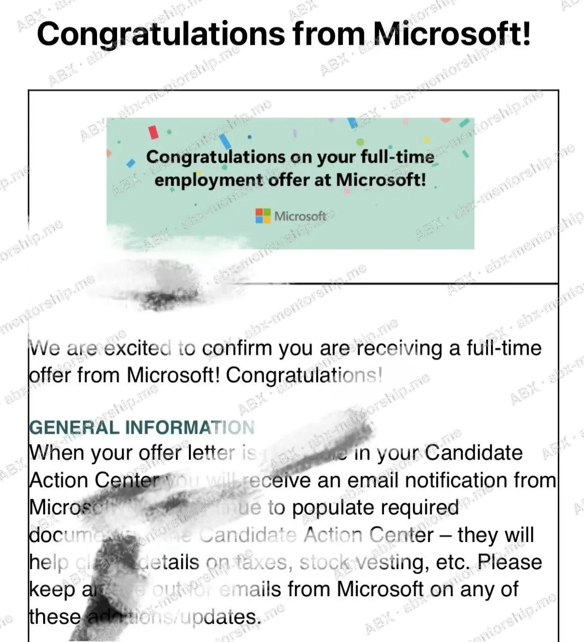 Real student screenshot