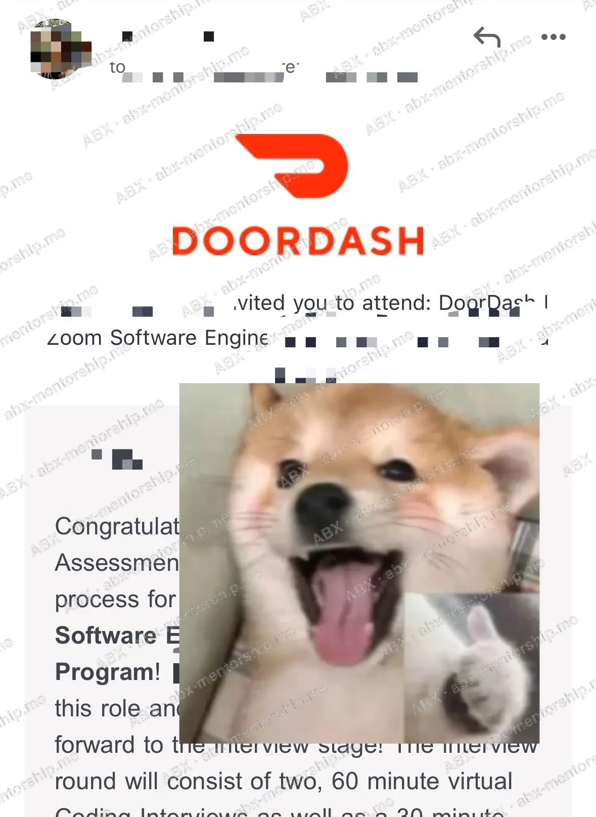 Real student screenshot
