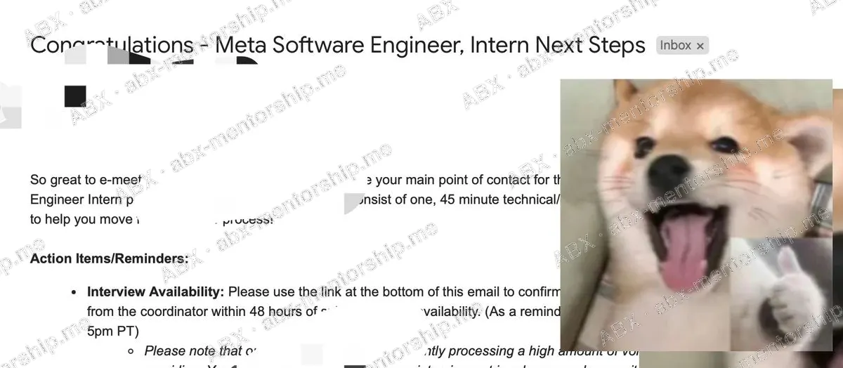 Real student screenshot